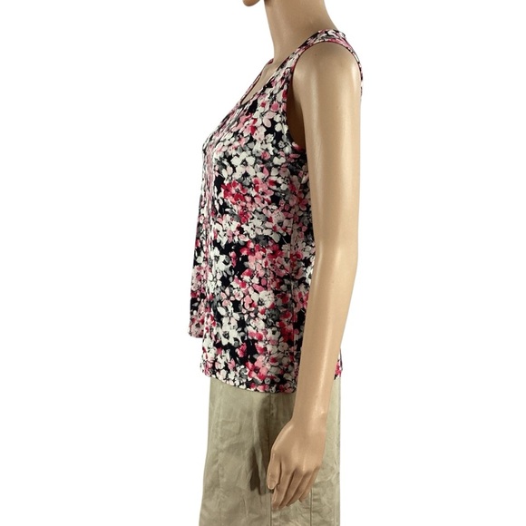 J.Jill Wearever Floral A-Line Tank Top Multicolor XS Petite - Picture 4 of 7